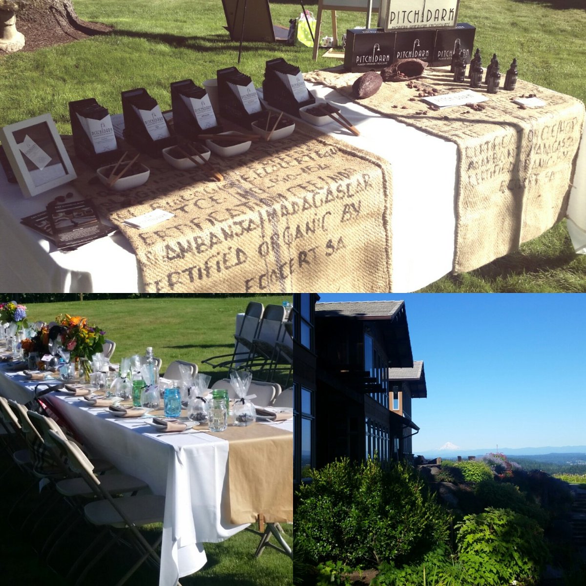 Had a lovely evening with Field and Vine dinner events #supportlocal #oregonbounty #chocolate&amp;wine