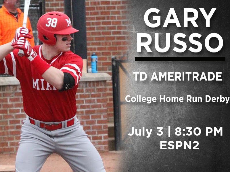 MiamiOHBaseball's tweet photo. Russo Invited to College Home Run Derby https://t.co/jUGJPaADdi https://t.co/6xf8sn2wLy