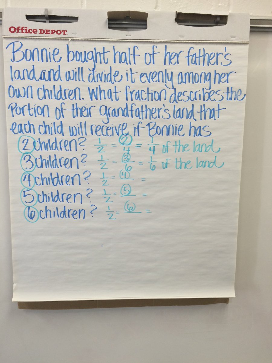 heathermjkelley's tweet photo. Applying knowledge of equivalent fractions #keepmathactive #personalizedlearning @twmason @mikewiernicki https://t.co/eiX0qe693L