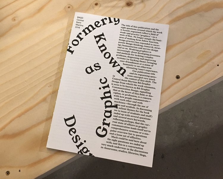 StudioAishima's tweet photo. 'Formerly known as #GraphicDesign?' Our review of the @csmgraphics degree show. #csmloading https://t.co/9fXxXeWjZV https://t.co/1gkb1J3Lvg