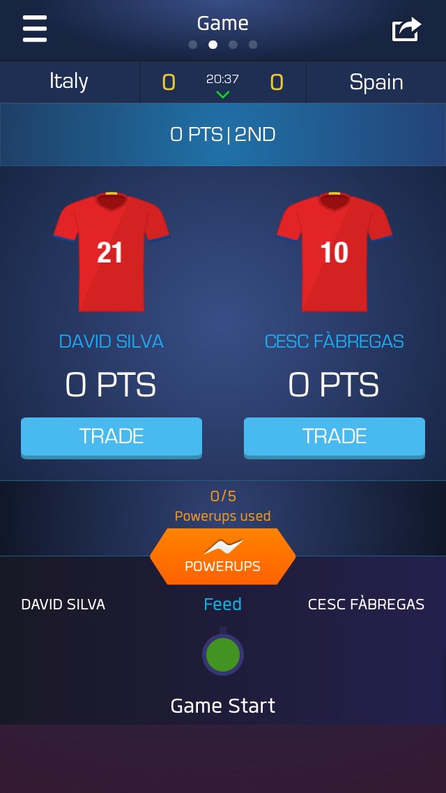 bubble_mc's tweet photo. I just drafted David Silva &amp; Cesc Fàbregas on @UltimateFanLive for #ITA v #ESP https://t.co/N88g4LcaJ3 https://t.co/3czGUjQaUG