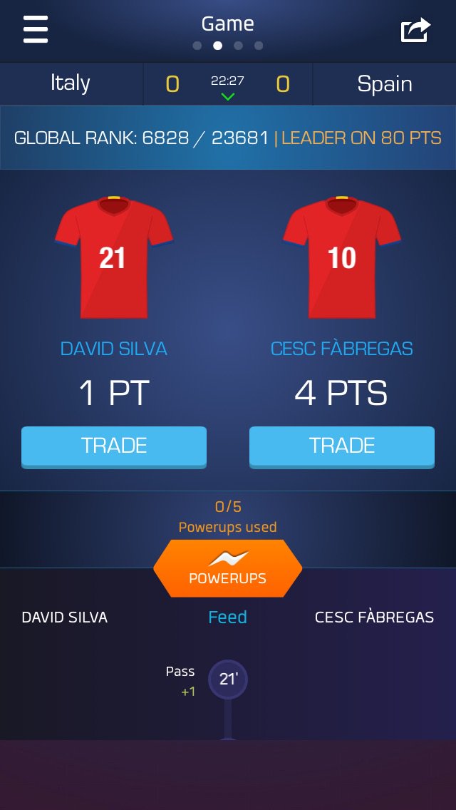 bubble_mc's tweet photo. Just used my Double Up on David Silva on @ultimatefanlive for #ITA vs #ESP https://t.co/zUYBI5aeQO https://t.co/PU25lWnsZp