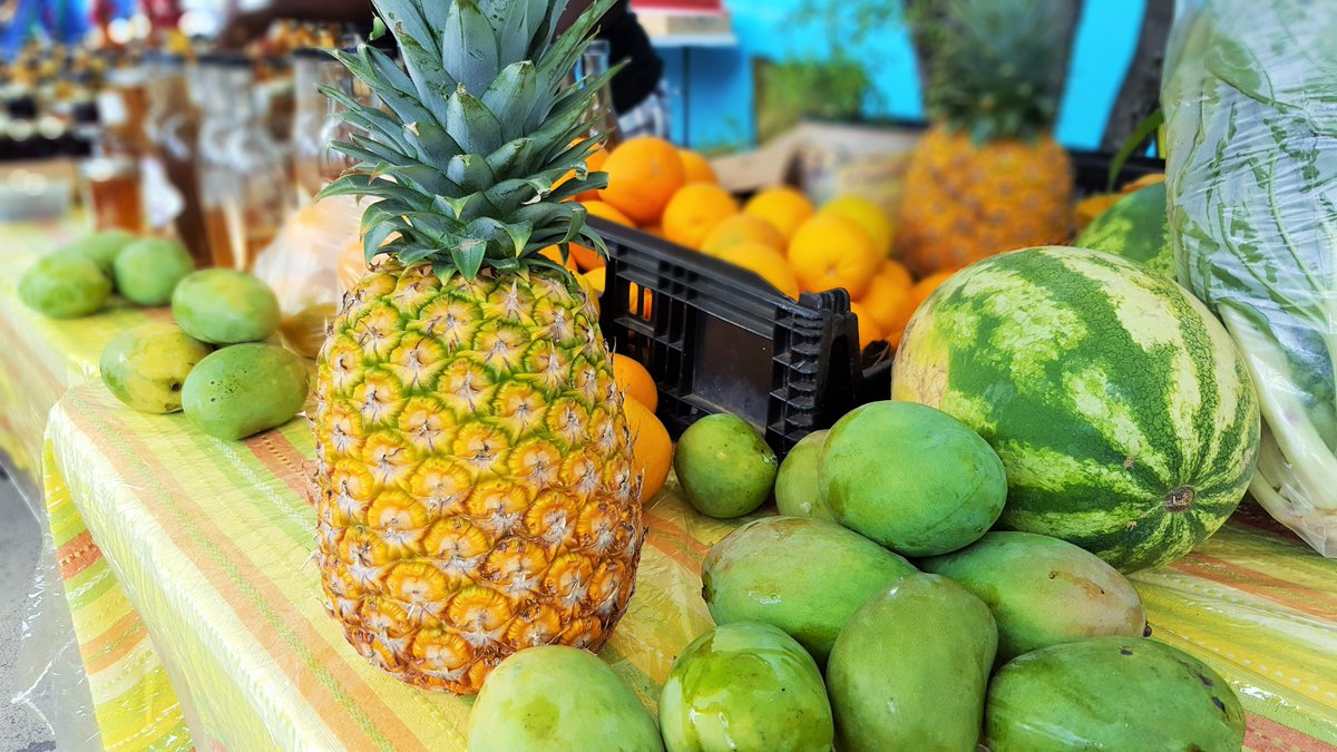 Happy #NationalPineappleDay! We took this one yesterday at the #stjcarnival2016 food fair. #StJohn #Caribbean #USVI