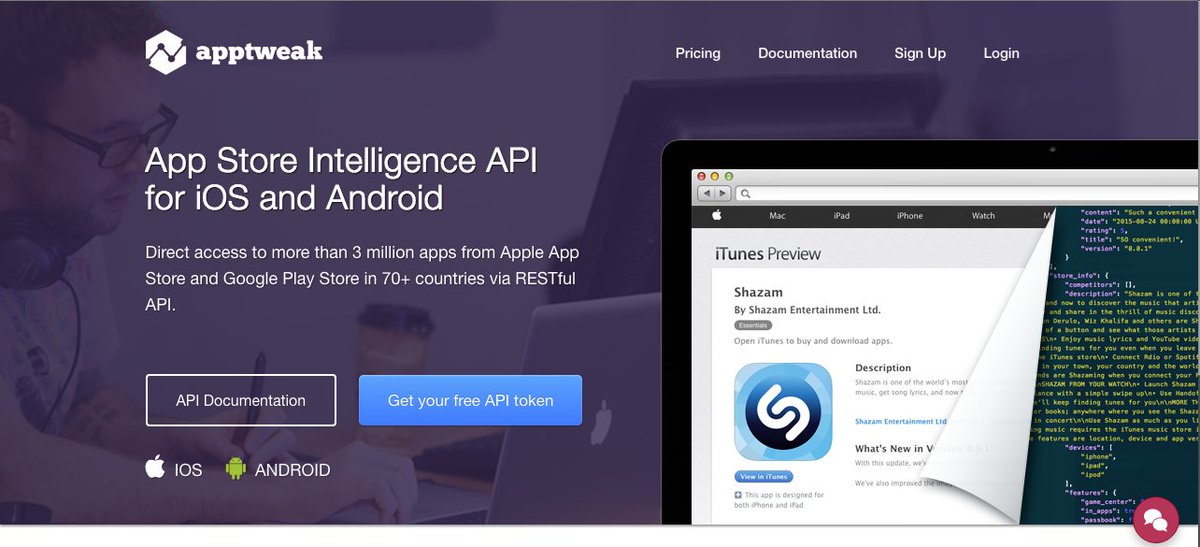 AppTweak's tweet photo. NEW #API - https://t.co/Aj9UzJWBAf - #ASO #appstoreoptimization #appintelligence #appdev https://t.co/JBaUGI1ibq