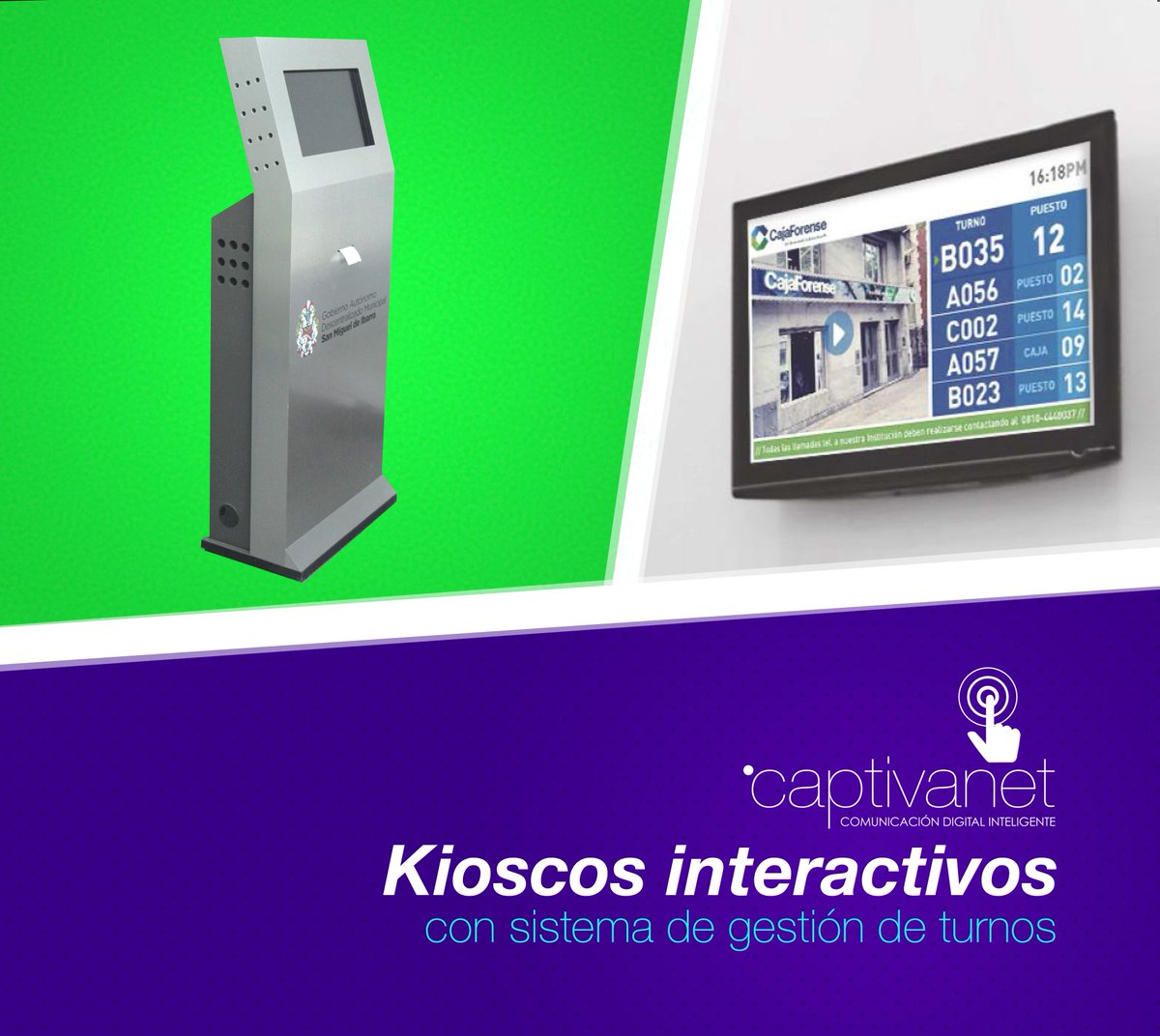 captivanet1's tweet photo. Sistema de gestión de turnos para empresas con salas de de atención al cliente. info. en: https://t.co/MGSCshZWeP https://t.co/yjQbxiEa8d