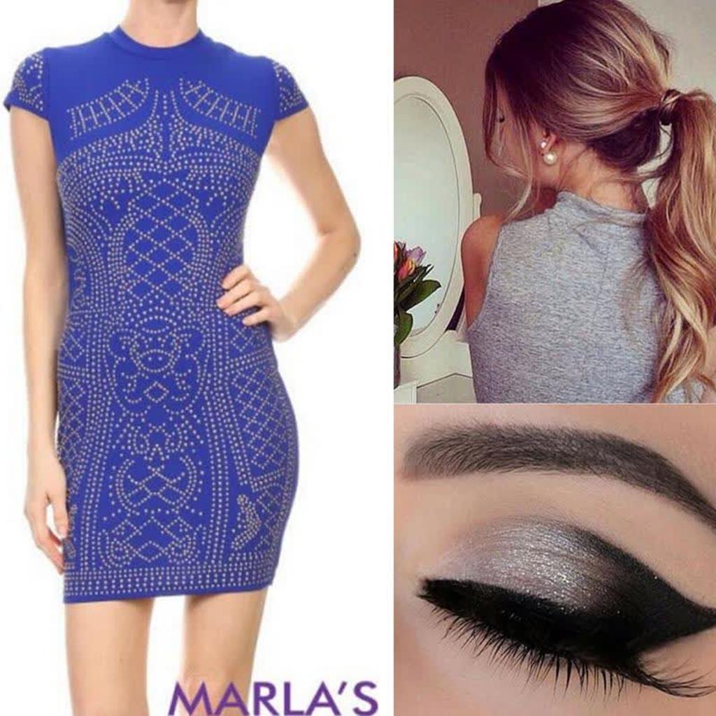 You'll feel like a rock star in this royal blue fitted dress! #MarlasFashions #LoveMarlas marlasfashions.com/collections/pa…