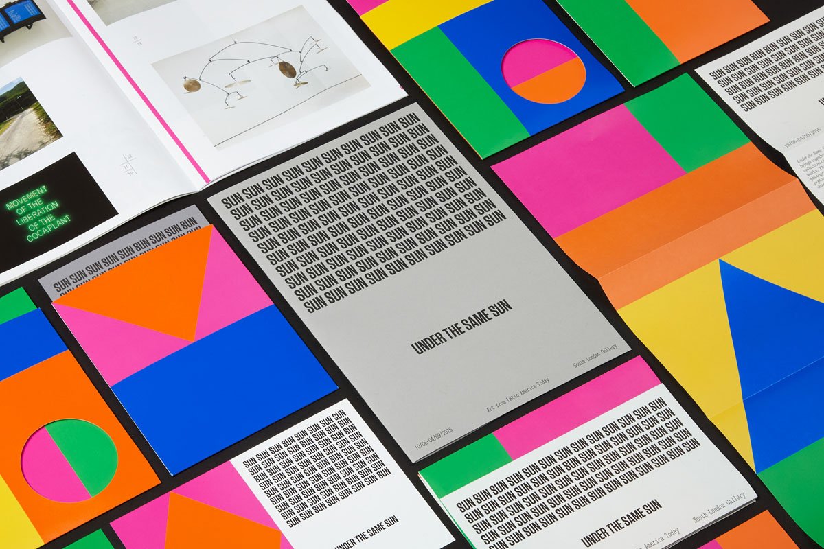 OK-RM has created a striking identity for Under the Same Sun at South London Gallery bit.ly/28YiD1Y