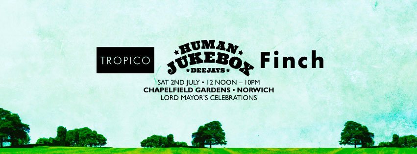 HumanJukeboxDJ's tweet photo. Catch us this Sat 12-5pm in Chapelfield Gardens for @NorwichCC #LMC party.You select the music #HumanJukeboxDJ https://t.co/Zb9rwtbXpU