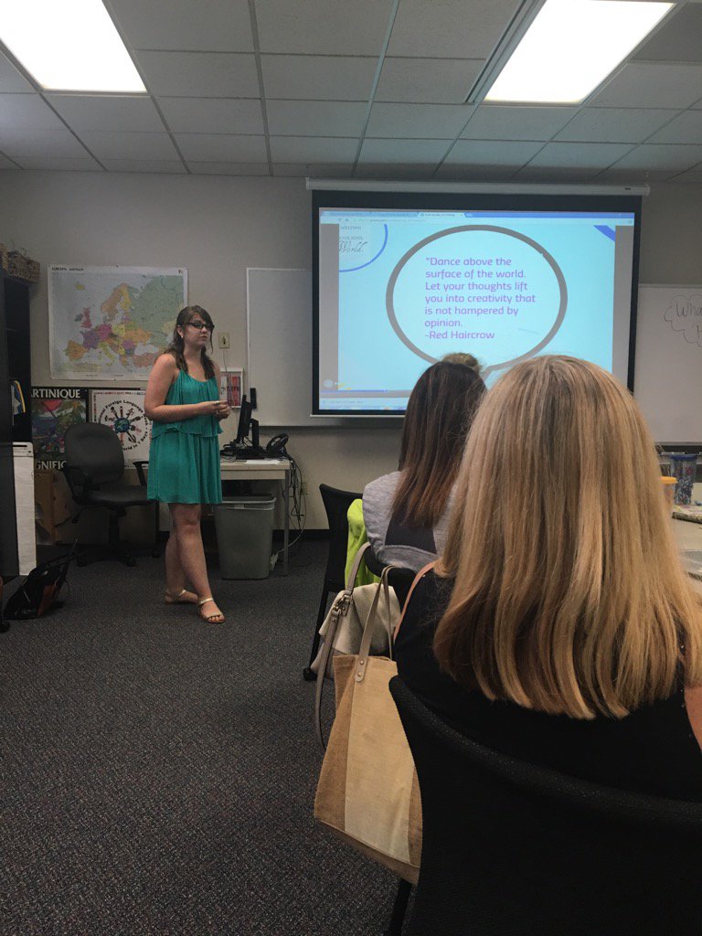 DanielleWhitlo3's tweet photo. @SpbgWritingProj Learnig how to add individuality in writing #SWPISI2016 https://t.co/vumNsc3CjI