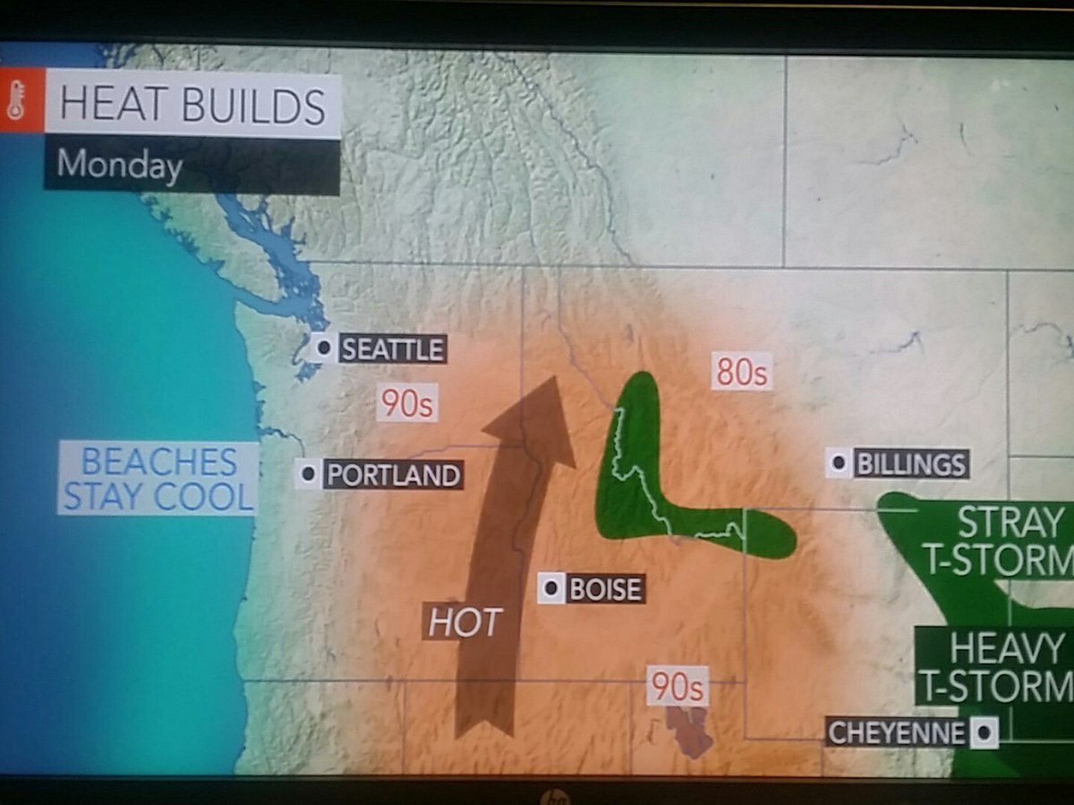 7steps2quit's tweet image. Heat Simmers in the Northwest. #Accuweather #wnnfans