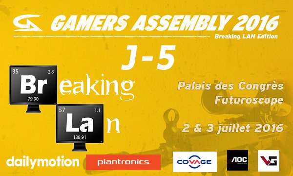 #BreakingLAN : J-5 ! Il reste des places sur Overwatch et CS:GO pour tenter de gagner 2100€
breaking-lan.net/fr