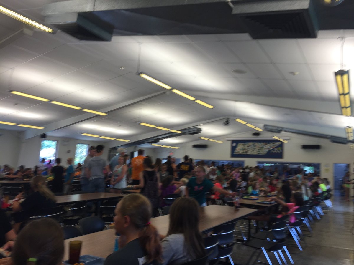 Camp has begun! Lunch time!