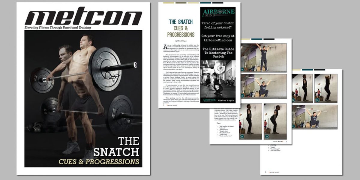The Snatch – Cues &amp; Progressions 
metconmag.com/article/the-sn… 
#Olympicweightlifting #crossfit #fitness #strength