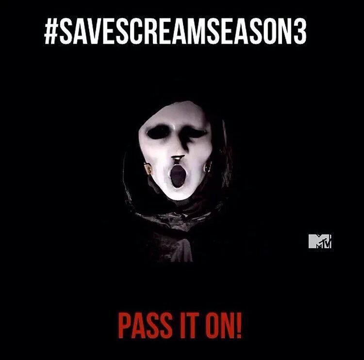 screamupdatesFR's tweet photo. RT et tweetez #SaveScreamSeason3 pour lutter contre l'annulation de la saison 3 ! https://t.co/JGz7PfNTJk