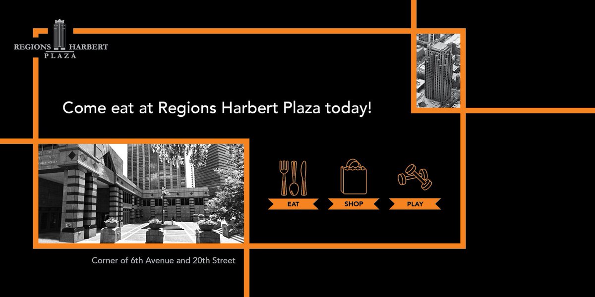 Come by Regions Harbert Plaza for all of your retail needs! rhp-retail.com #harbertretail