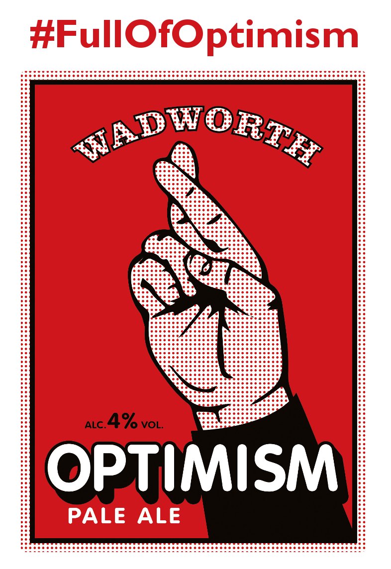 Wadworth's tweet photo. It's been working so far: where are you drinking your Optimism tonight? #FullOfOptimism #ComeOnEngland #EngIce https://t.co/rhN1dVGvte