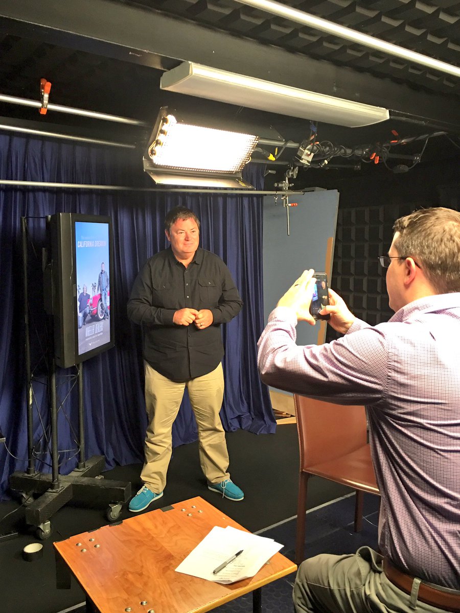 MrsMBrewer's tweet photo. Thanks for having @mikebrewer this morning #BeyondPix #SanFrancisco @wheelerdealers @Velocity till next time X https://t.co/O4Sl0Ch1OD