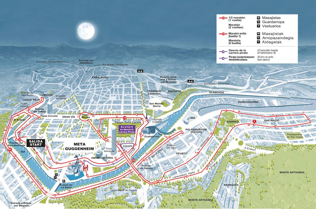 BilbaoNightRun's tweet photo. Pocas ciudades tienen el atractivo de Bilbao para disfrutar corriendo. ¡Aquí tenéis nuestro recorrido! #RunjoyBilbao https://t.co/4vExt7NM1k