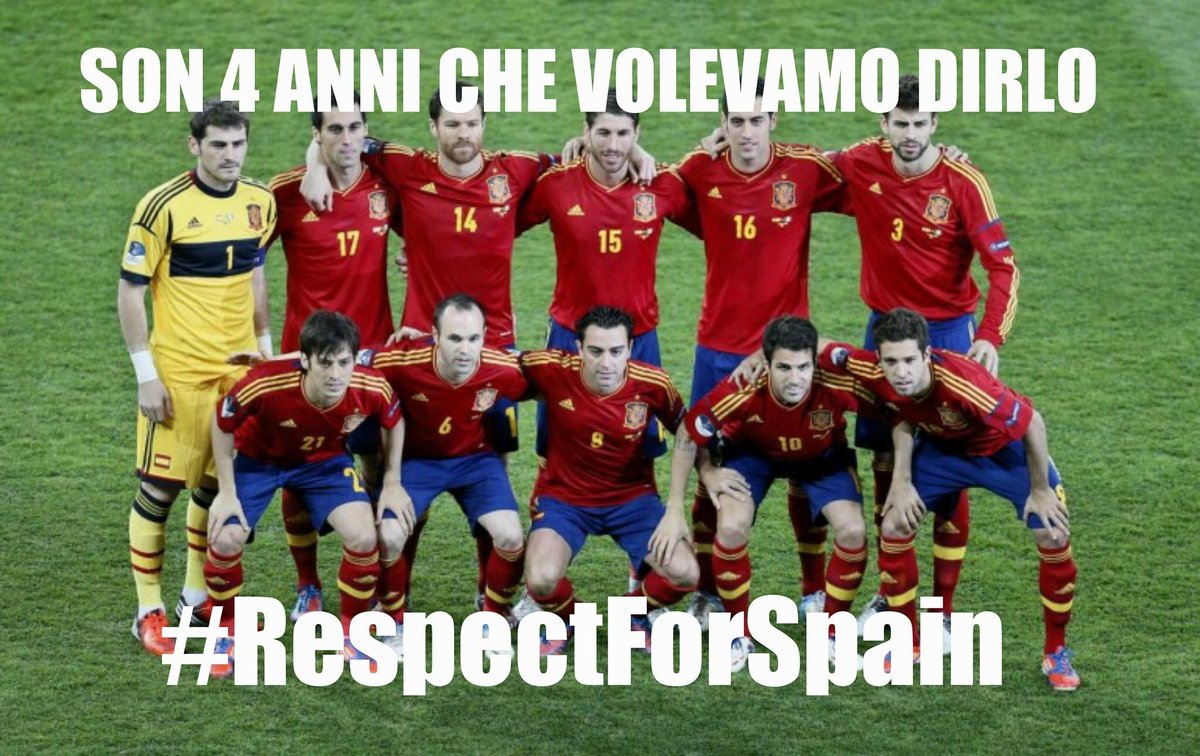 Nirkiop's tweet image. Erano 4 anni che bramavamo vendetta. #Nirkiop #respectforspain #respectstocaz