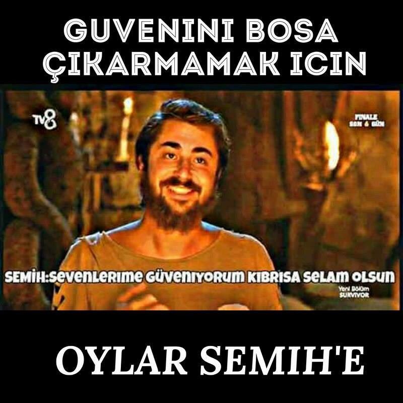 OzturkSemih's tweet photo. 1890aSEMIH YazGönder
Oylamaya dakikalar kaldı bombardımana hazır olun
#Survivor2016 #Survivor https://t.co/nFqtDgcmFE