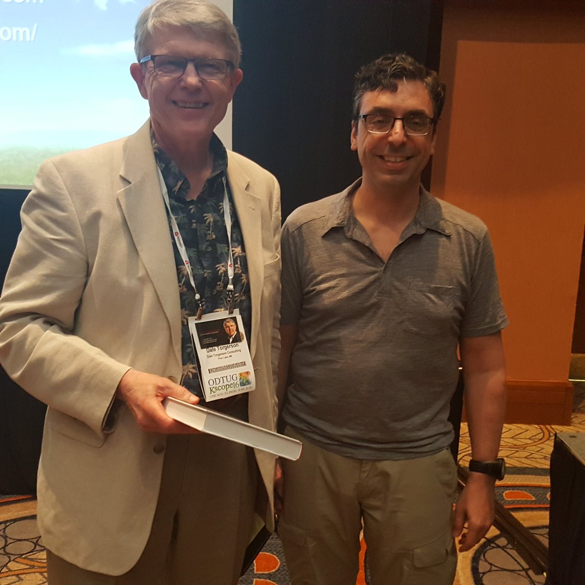 JCordovaEPM's tweet photo. Congratulations to session attendee Dave Torgerson! Winner of #DevelopingEssbase Hybrid Techniques .. #Kscope16 https://t.co/rdQ17ZMmBb