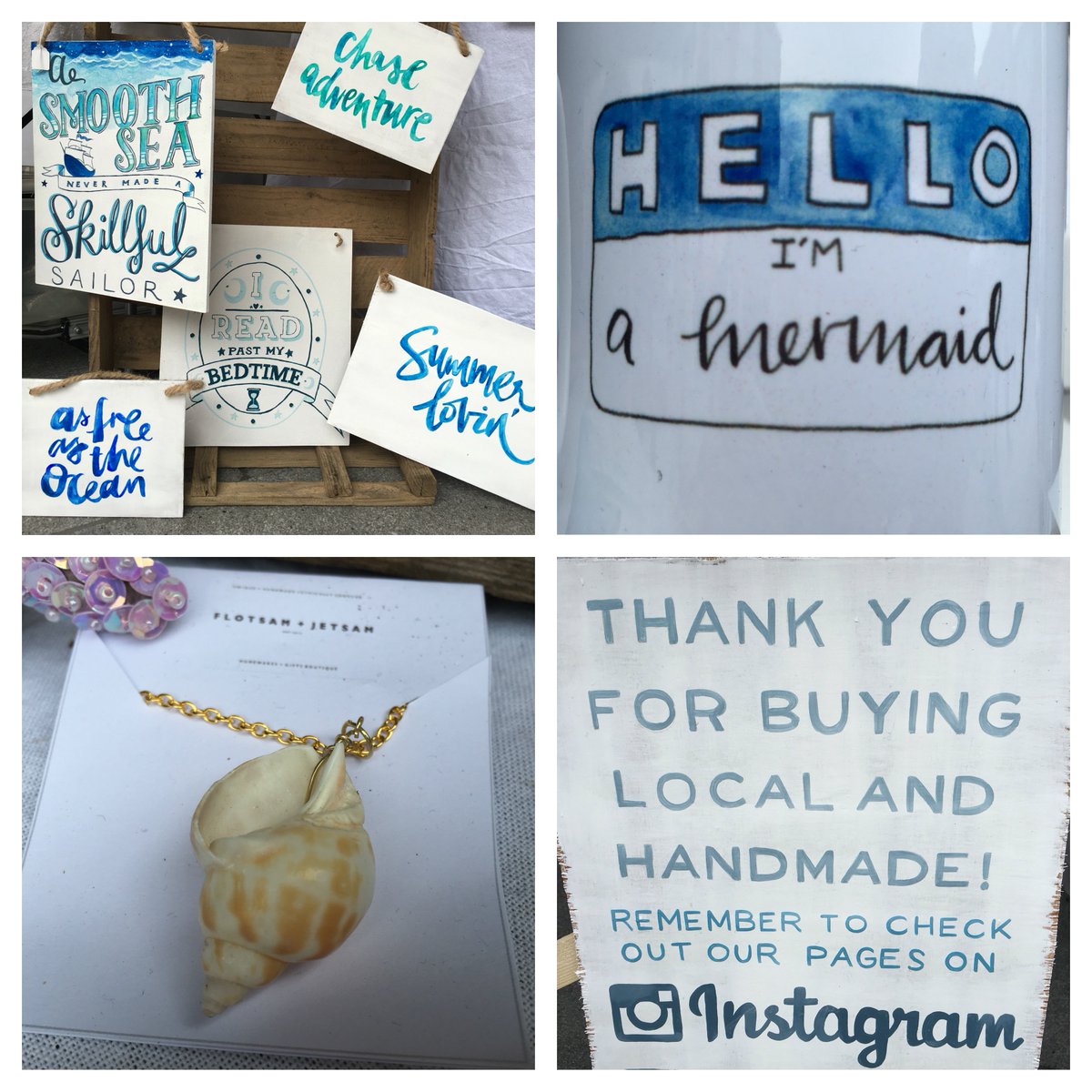 EatMeDrinkMeLDN's tweet photo. We love @flotsandjetsart &amp; we're sure you will too. Take a piece of the beach home at Saturday's #CraftedW5 https://t.co/ktKJEKivL0