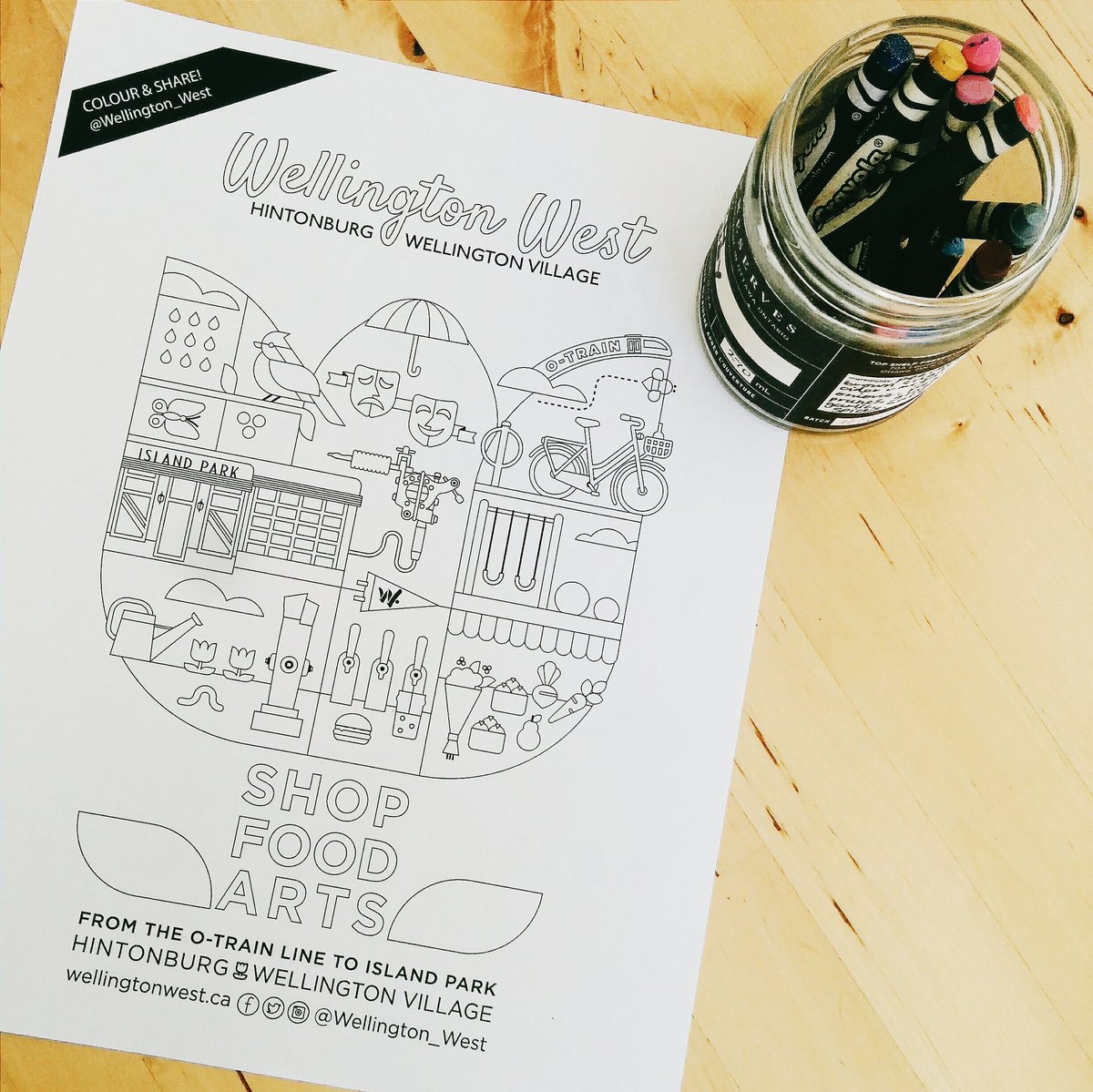 Wellington_West's tweet photo. Hey #Ottawa! Have you coloured & shared your love for #WellingtonWest yet? #colouringiscool #foreveryoung https://t.co/mgHIsBji6V