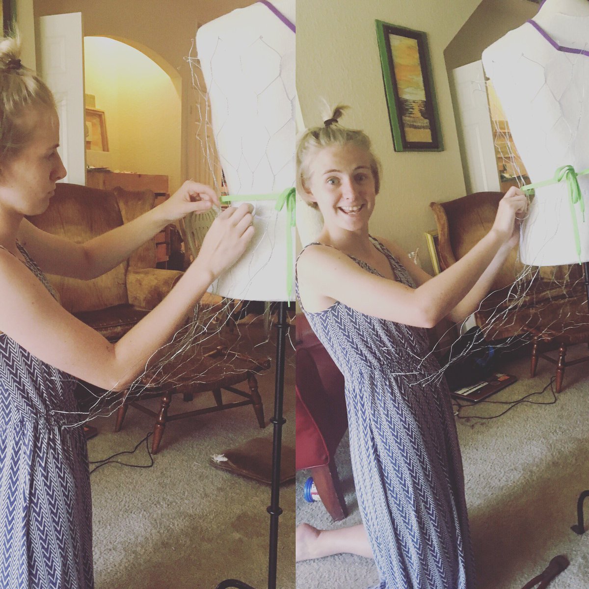 pumpkett's tweet photo. What do you do when it is 100° outside? #APartproject #wearableart https://t.co/kRdr6uSDn1