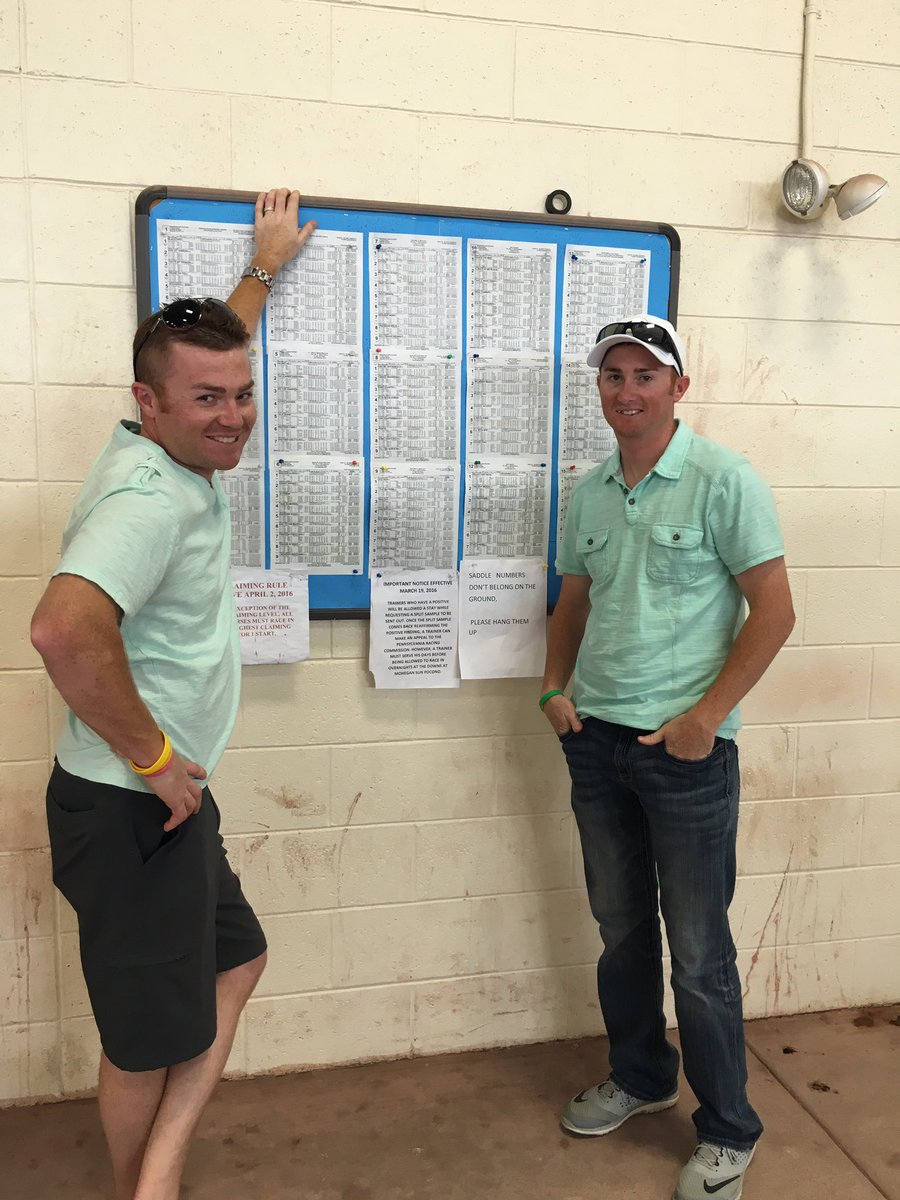 DownsAtMSP's tweet photo. The #Tetrick bros in the #paddock @tetrickracing @TraceTetrick @HarnessRacingFZ #pcd #sunstakessaturday https://t.co/edP5cruuEE