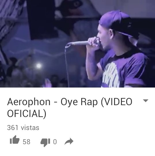 NUEVO VÍDEO "OYE RAP" 
un regalo de parte de Aerophon  hoy sábado!!! .. Visita nuestro canal de YouTube SM