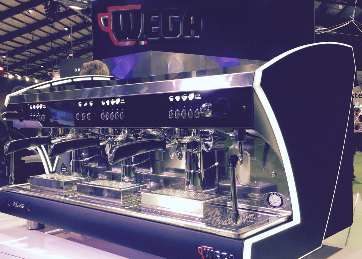 Shiny workhorse from <a href="/WegaSrl/">Wega MC S.r.l.</a> at #WBCDublin #coffee #espresso