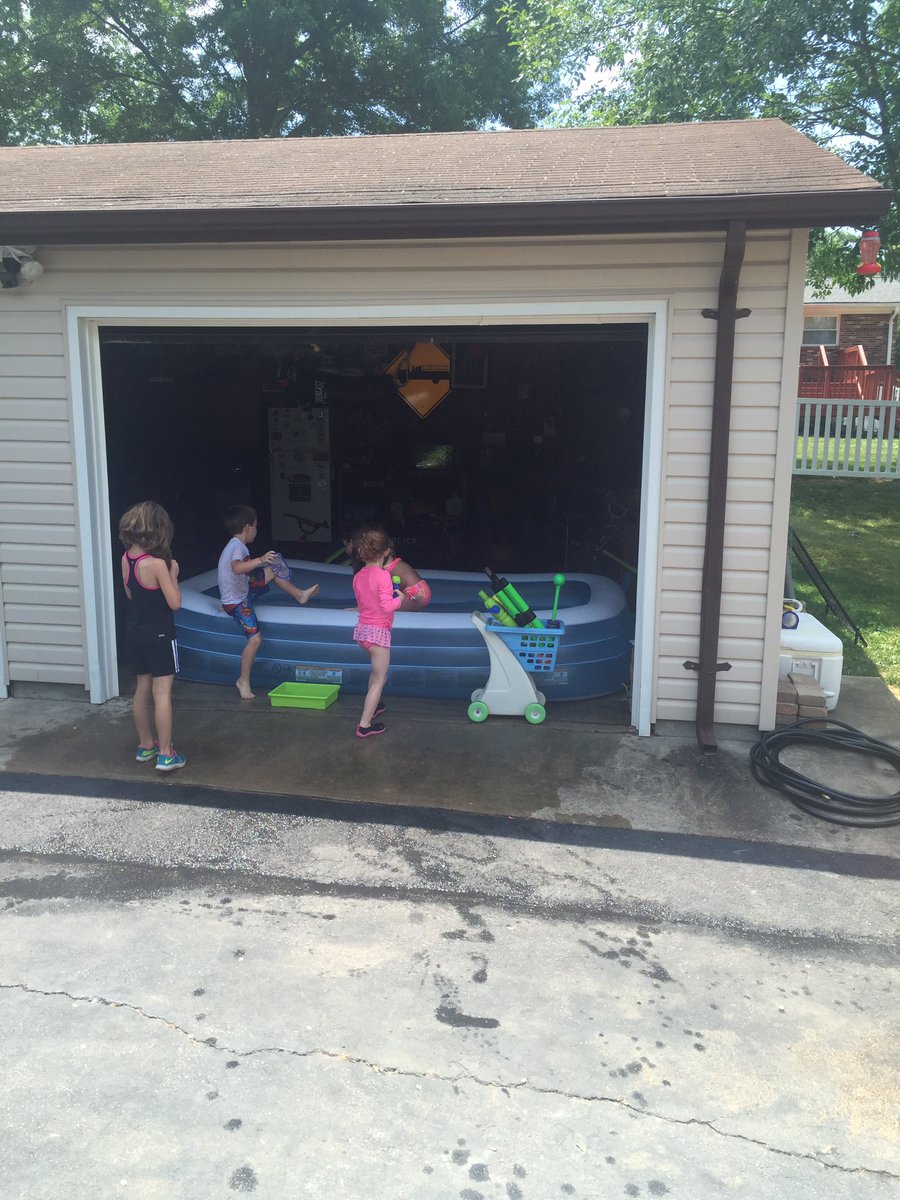 sbrock1833's tweet photo. Neighbor kids love our indoor pool with a retractable door! 😂 #wearesorich @J_Brock18 https://t.co/wGTU9SneHf