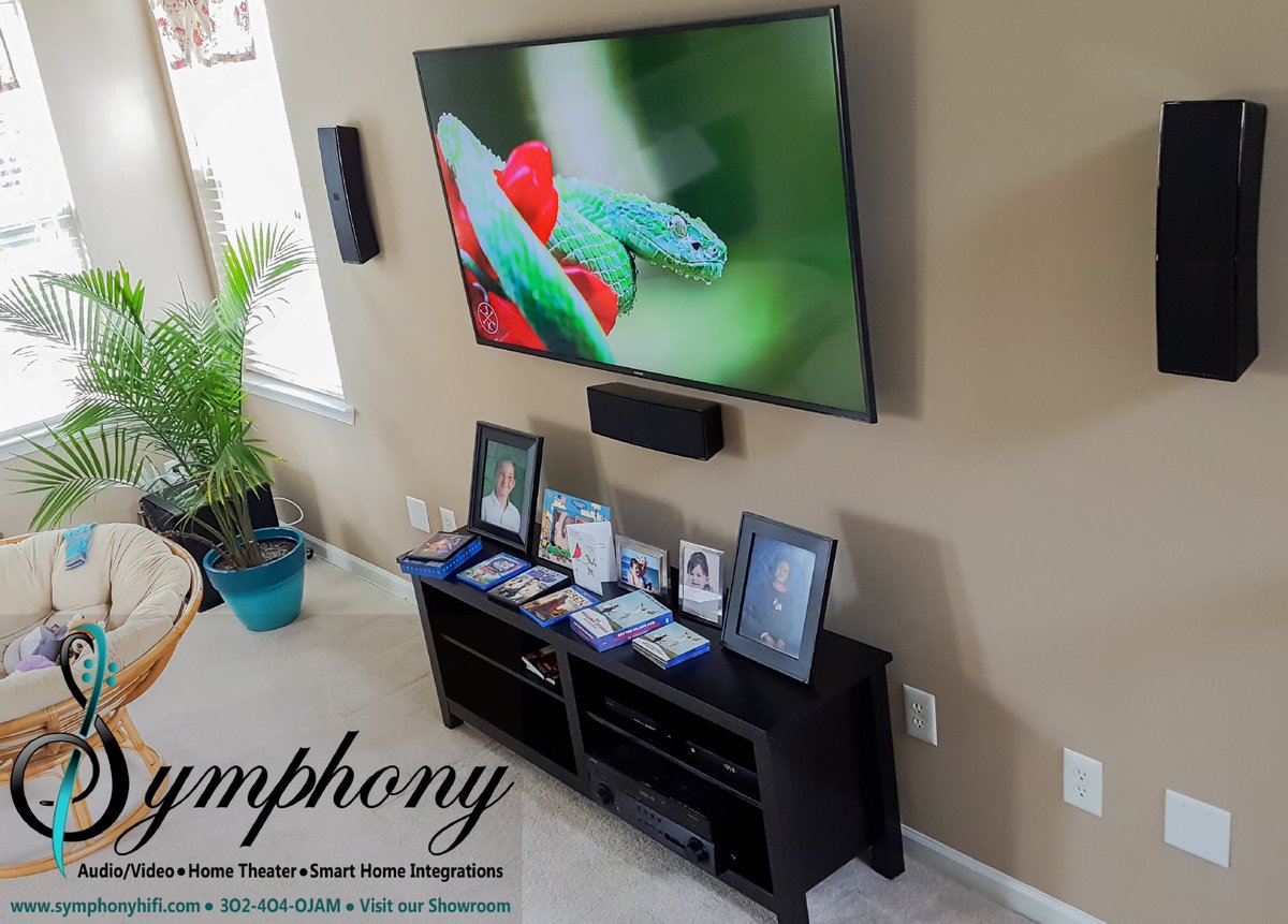 Symphonyhifi's tweet photo. Install of @SamsungTVUSA 654K @MartinLoganLtd #MOTION @KEF_America #Q160 @KlipschAudio #R110SW @YamahaCorpUS #RXA850 https://t.co/C92a4qzq1s