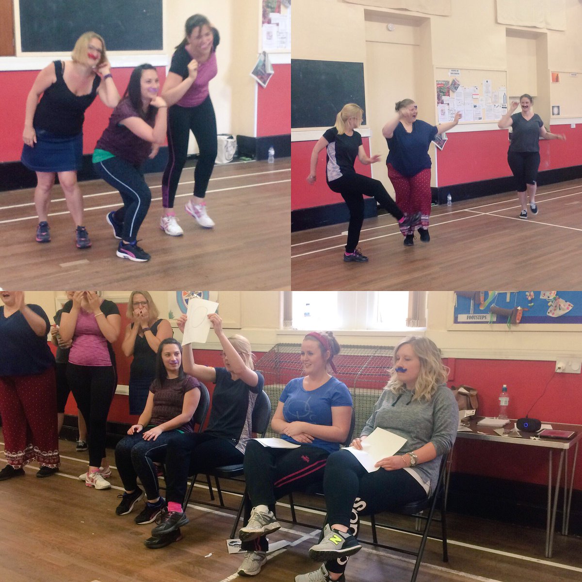 LiannaTCC's tweet photo. @CheerleadingCo @kathielizabeth Lots of fun at Liz's #strictly #henparty in #formby today! Fab moustaches judges! 💃🏼 https://t.co/EBfZtWuXvO