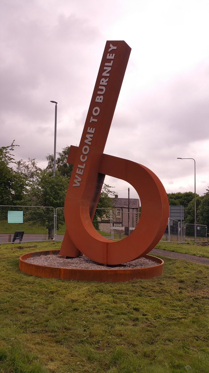 New sign for Burnley Bondholders, finally installed last week at Gannow Top Burnley