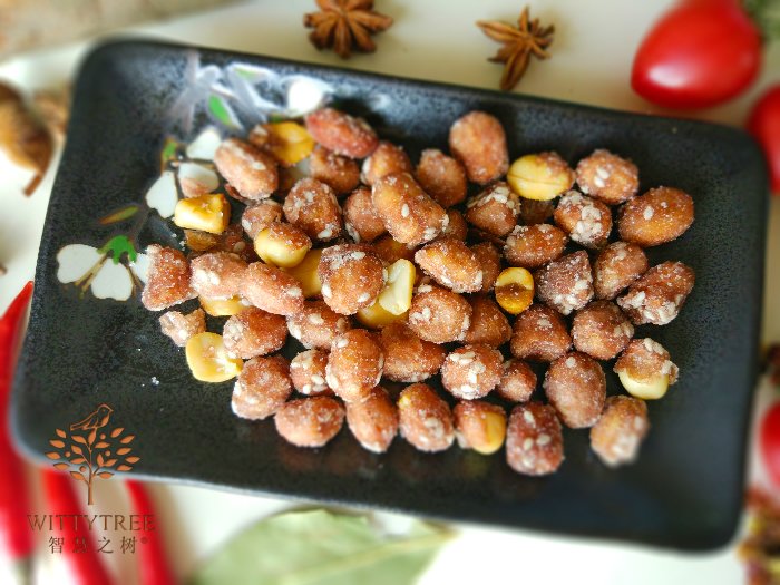 wittytree's tweet image. 花生米也是不错的佐餐小食，鬼牵手停不下来