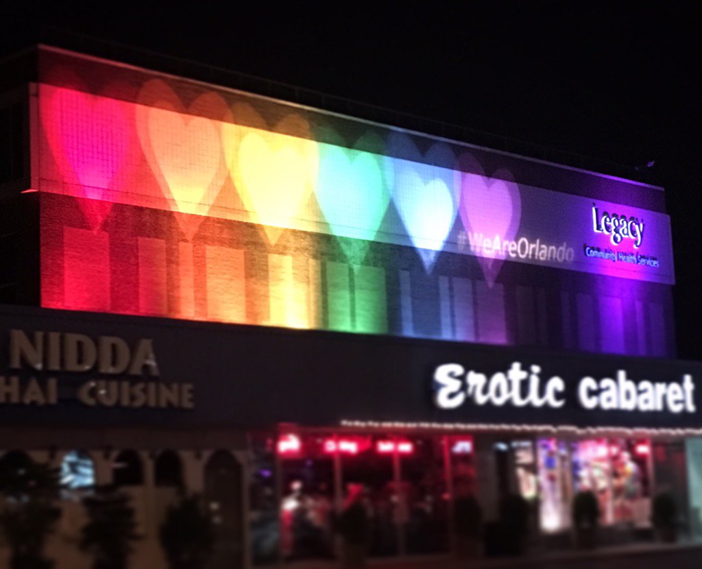 engineersdo's tweet image. #engineeringis celebrating #Pride2016 &amp;amp; remembering #Orlando

#lightart made with #LED #technology. #WeAreOrlando