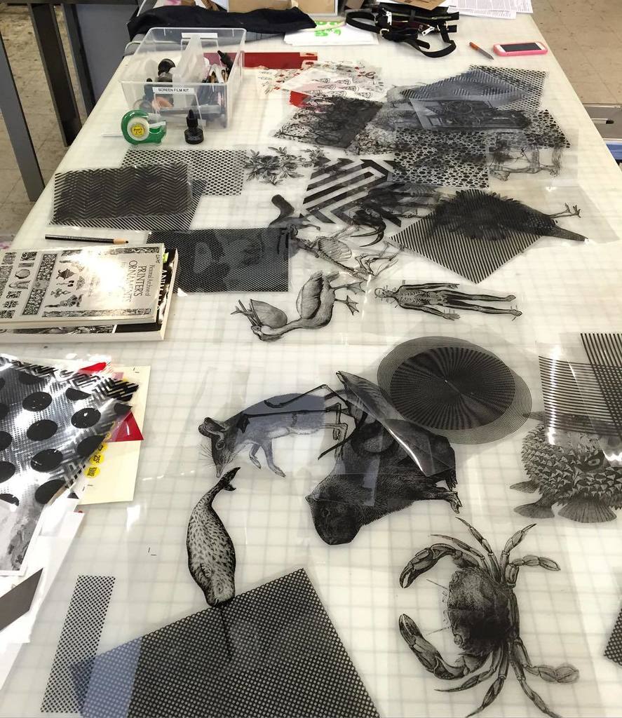baltimoreprints's tweet photo. All the film positives are out for today's #bpsworkshop. #screenprinting https://t.co/Rm3BXNvyv3 https://t.co/vpEDLYJd33