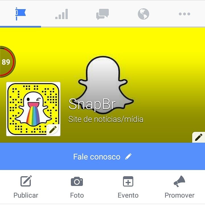 Snapchat pagina