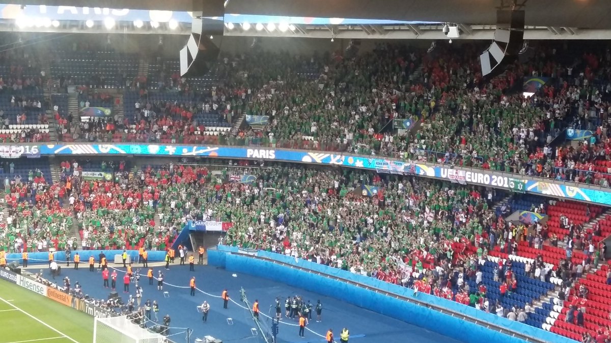 #GAWA still in stadium singing and dancing. What ambassadors they have been. #EURO2016 will be poorer without us.