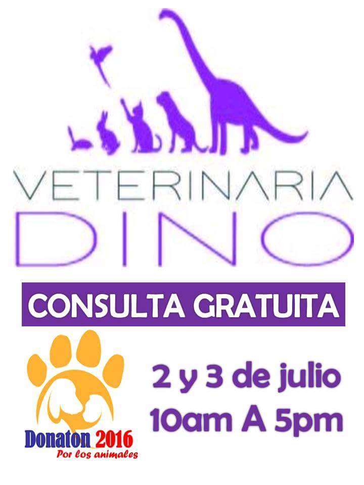 Veterinaria Gratuita gracias a DINO
únete #Donaton2016 QUITO 02 y 03 de julio Parque la Carolina / Cruz del Papa