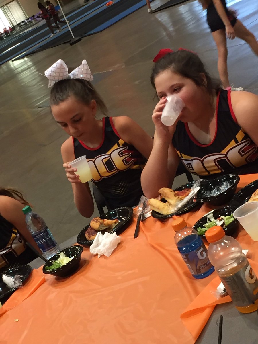 ACE_Sequoyahs's tweet photo. PNut and Camryn worked up a thirst #ACESkillsCamp2016 #Sequoyahs #ACEHattiesburg https://t.co/lIgA0E2OUq