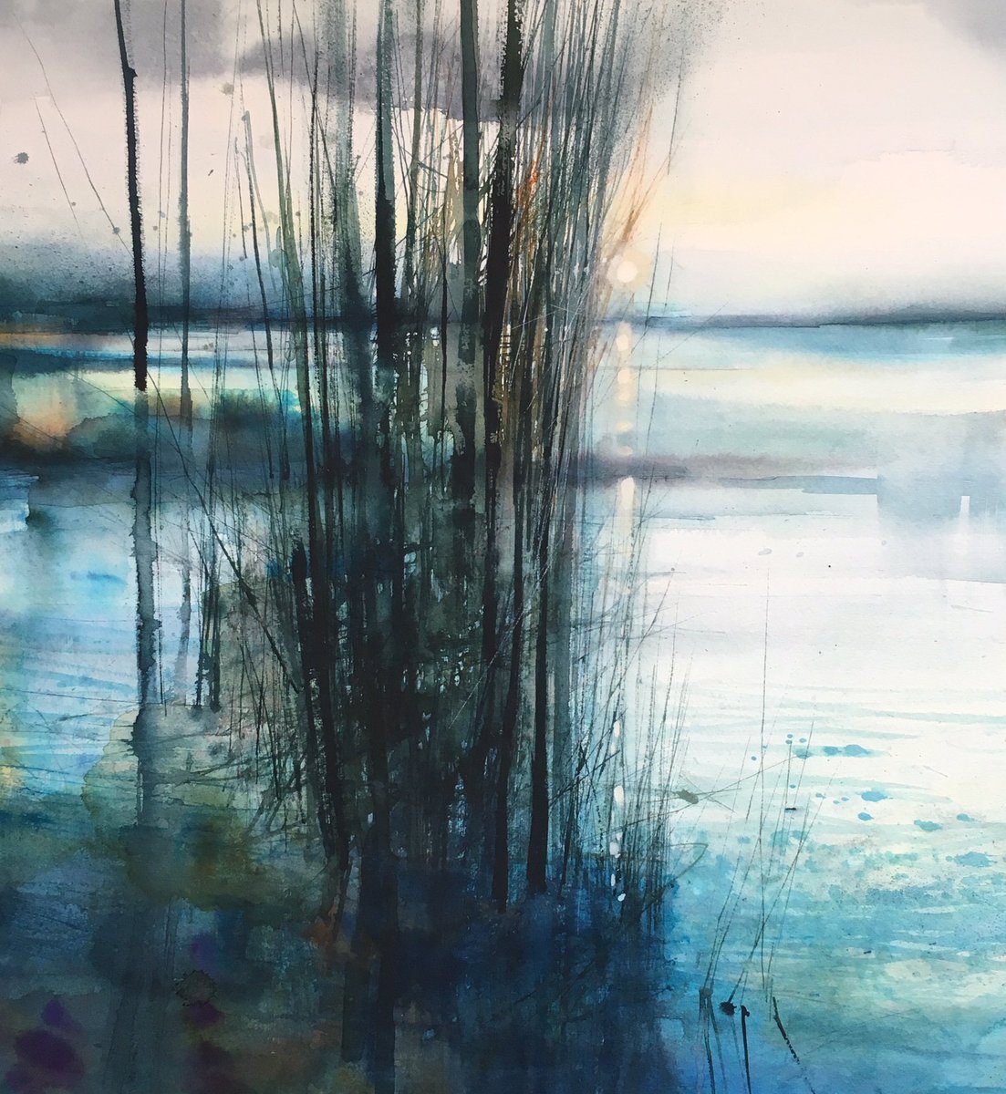 Daily painting no.176 'Oare Sunset..' #Watercolour #dailypainting #art