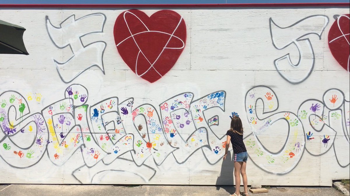 amkfoote's tweet photo. Our write-up of the @SciTechMuseum @HouseofPainT giant construction site mural project --> https://t.co/MA3pNIfqw7 https://t.co/rebpwJKjtS