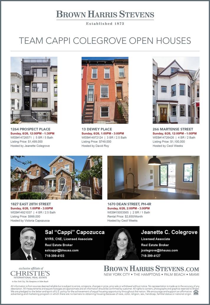 salcappi's tweet photo. Busy weekend of #OpenHouse 's for #TeamCappiColegrove #BrooklynRealEstate #BHS #OnTheMarket https://t.co/eeEfFoY3Se