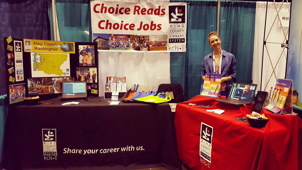 masterranma's tweet photo. At the @KCLS Booth! #alaac16 #kcls #kingcountylibrary #libraryconference https://t.co/ovwiXCLjyd