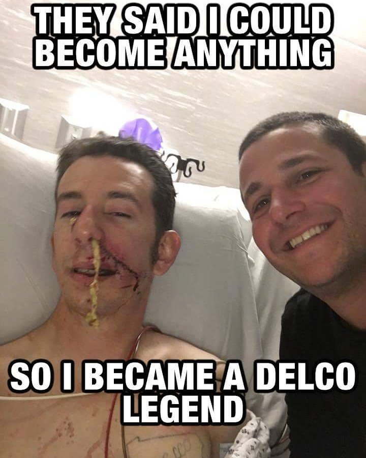 Meanwhile_Delco's tweet photo. Officer Chris Dorman of the #Folcroft police department is one tough mother fucker! Get well quick &amp; God bless. https://t.co/fP9k15HbAY