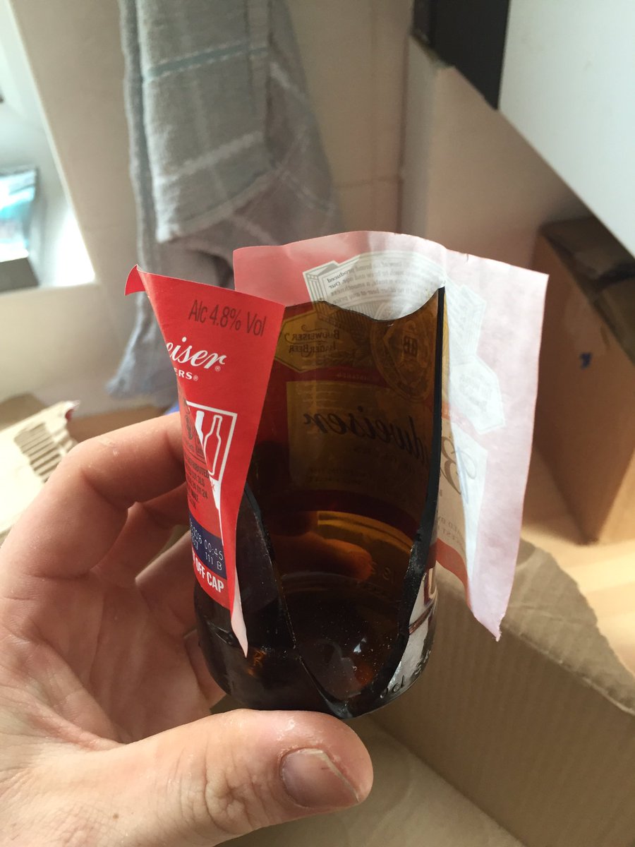 TheCheekyDon's tweet photo. Where has the rest of my bud bottle and liquid gone? not even broken glass.
 #1short @BudweiserUK @Budweiser @Tesco https://t.co/kZ0KKcYnVc