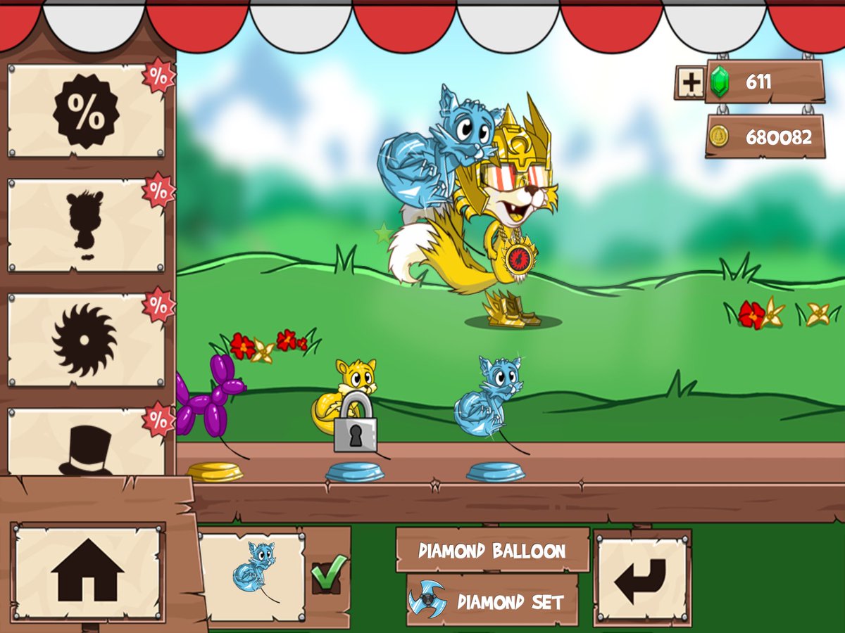 DrewFR2's tweet image. Got the diamond balloon! #FunrRun2