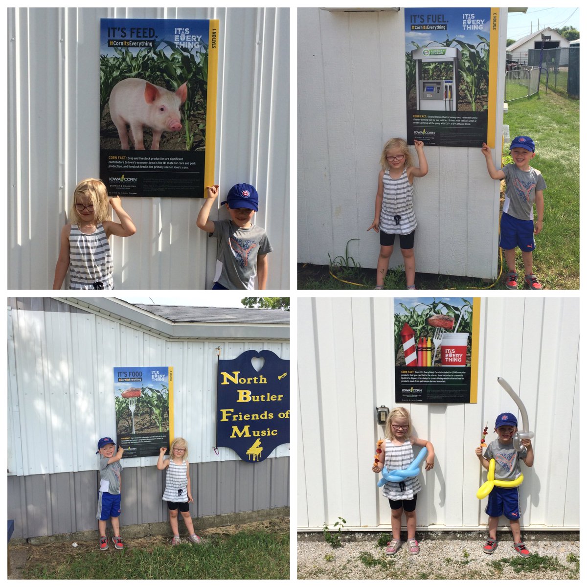 butlercy's tweet photo. Em & J rocked out the @iowa_corn scavenger hunt today at the Butler County Fair!#corniseverything https://t.co/6lmwdtG9lL